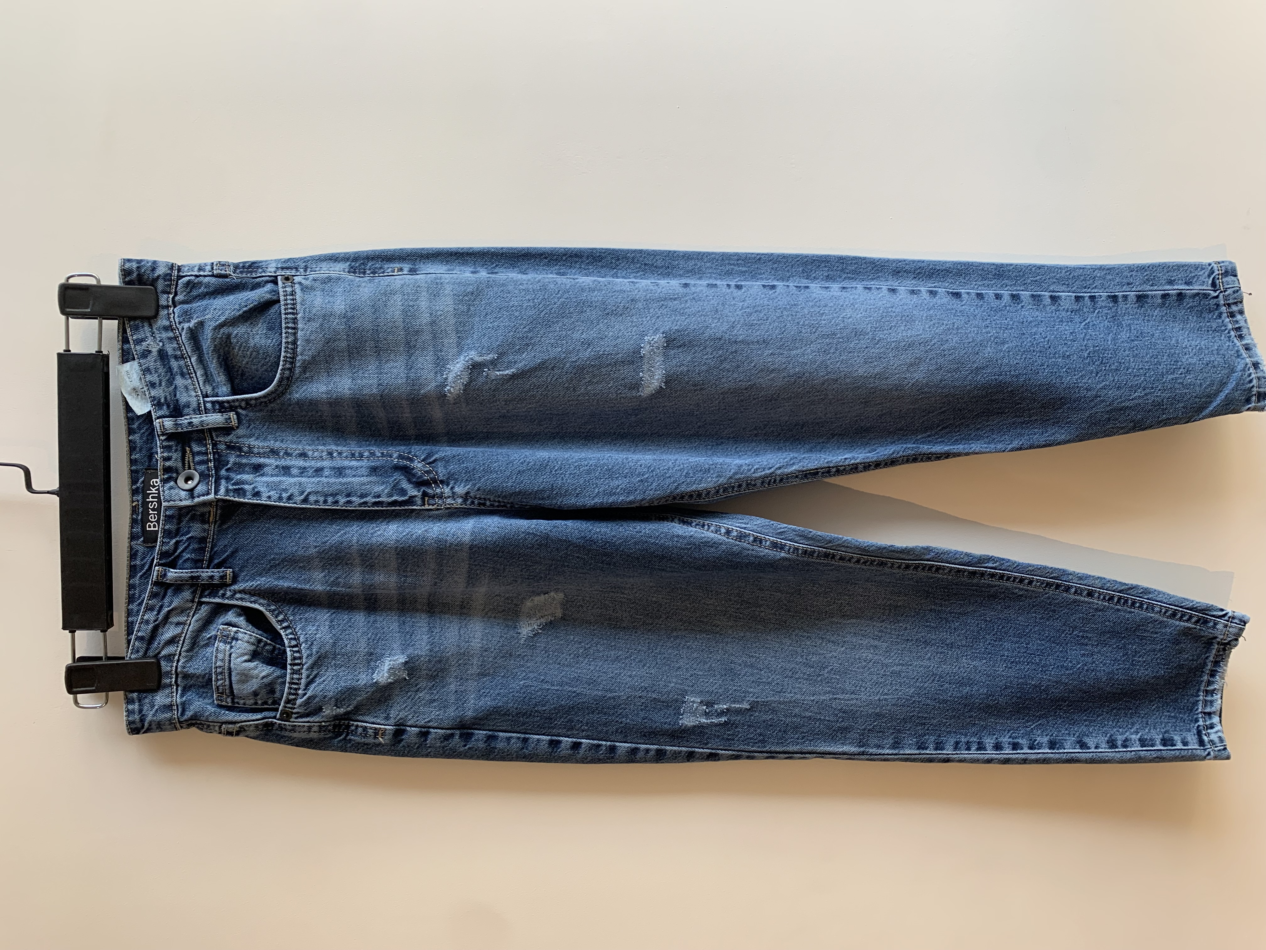 شلوار جین مام استایل آبی سرمه ایی دخترانه در سایزبندی